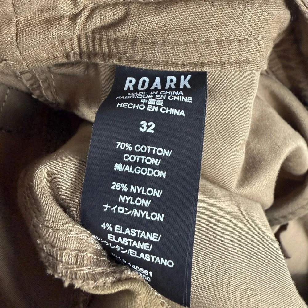 Roark Layover 2.0 Trail Shorts Mens 32 Brown Hybrid Utility Hiking Outdoors